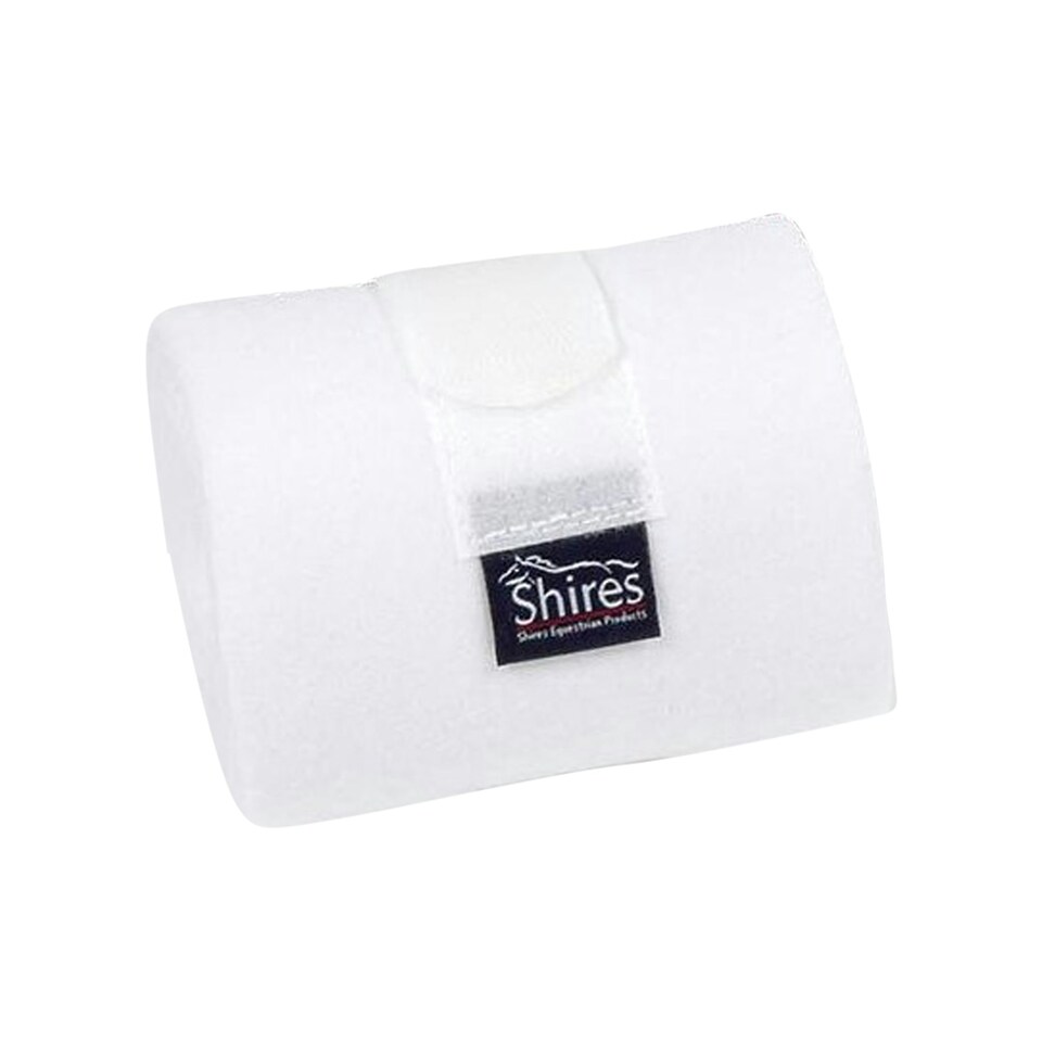 image 1 of Shires Fleece Horse Bandages (Pack of 4) - White - 11cm x 3m