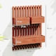 image 5 of Outsunny Wooden Garden Planters with Trellis Wall-mounted Raised Bed Brown