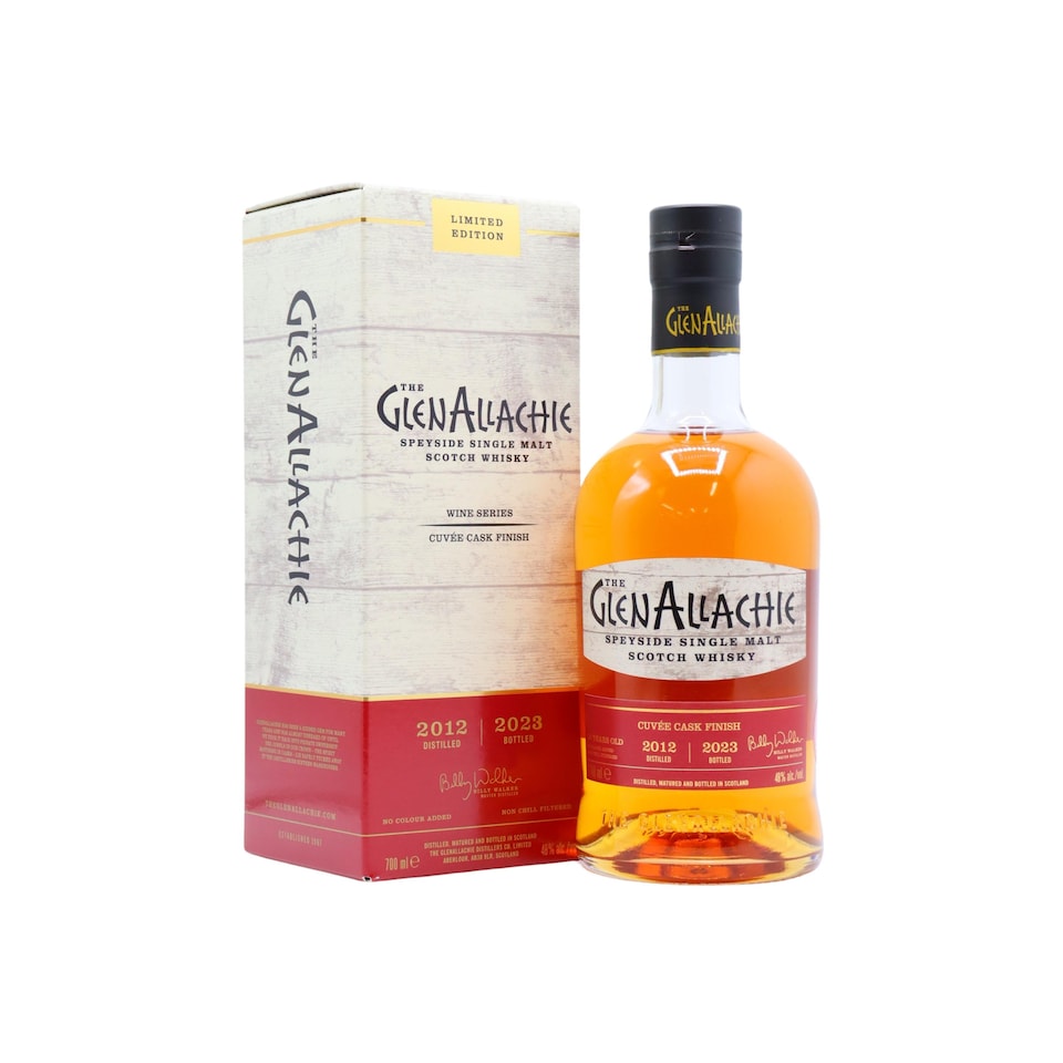 image 1 of GlenAllachie - Wine Series - The Cuvee Wine Cask Finish 2012 10 year old Whisky | Multi | Pastel fruits, heather honey, dried red berries, ginger, caramelised biscuit, soft spice, orchard fruits, orange zest, honeycomb, plum syrup, figs, glazed cherries, cinnamon, ginger, red berries | 1