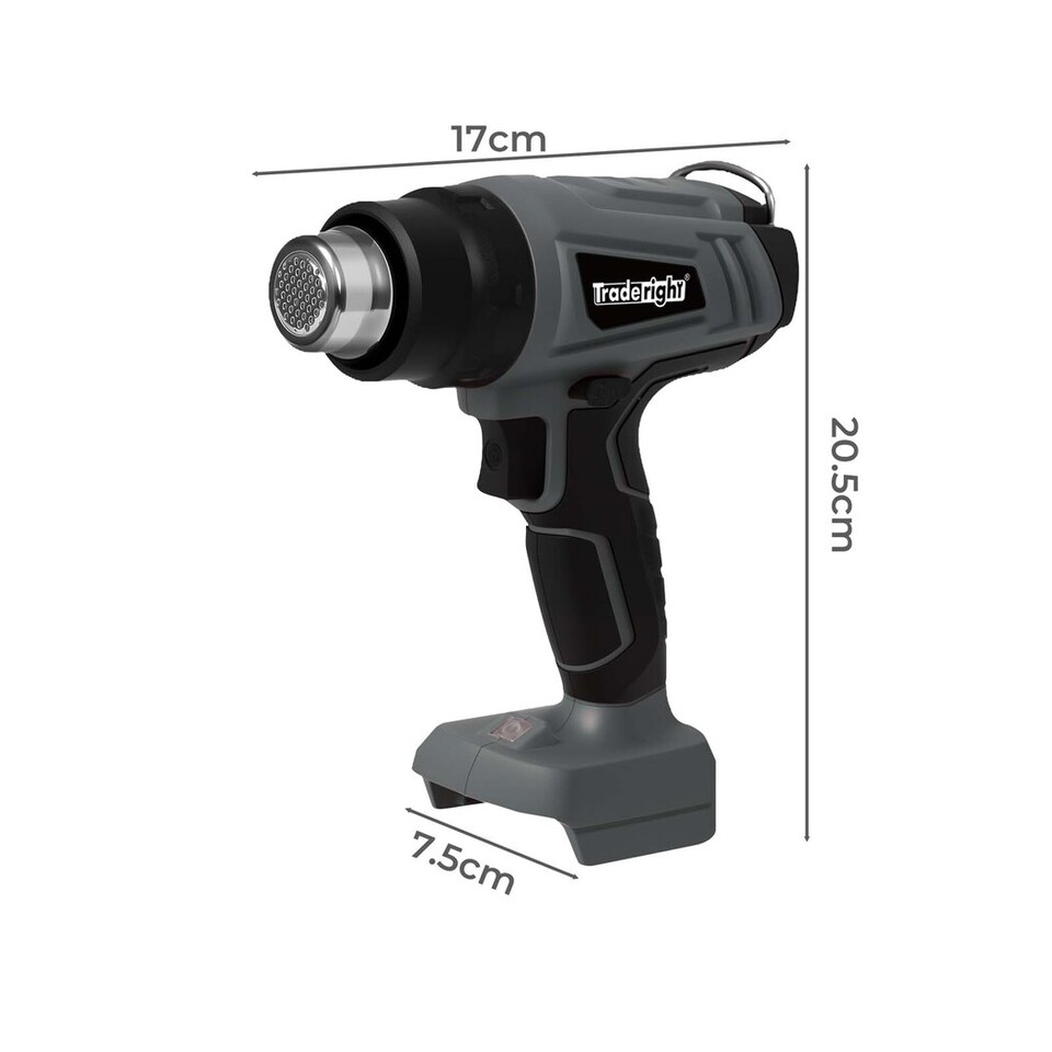 image 1 of Traderight 21V Cordless Heat Gun Handheld Hot Air Tool with 5 Nozzles
