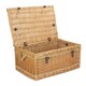 image 1 of 62cm Antique Wash Picnic Basket Brown | Brown | One Size
