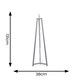 image 2 of ValueLights Lottie Grey Wooden Free Standing Tripod Floor Lamp Base