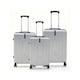 image 1 of Alivio 3-Piece Lightweight Expandable Hard Shell ABS Suitcase with Spinner Wheels