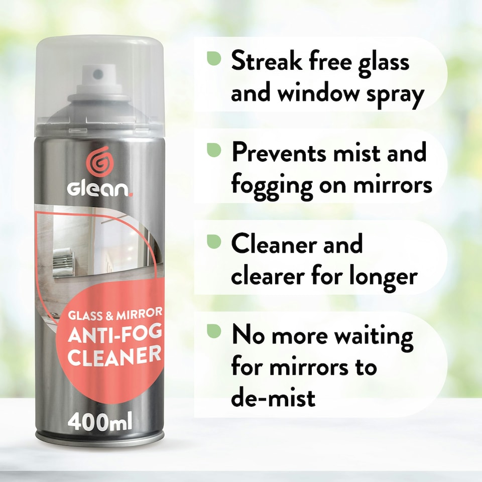 image 1 of Glean Glass Mirror Anti-Fog Cleaner - 3-Pack