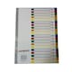 image 1 of A4 A-Z 20 Part Polypropylene Dividers with Reinforced Index Cover