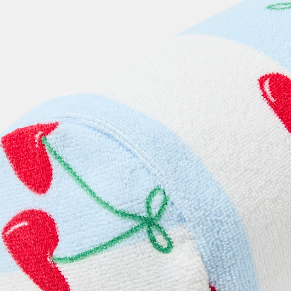 image 1 of OHS Heart Cherries Beach Bolster Neck Back Support Pillow