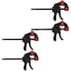 image 1 of 6" Quick Release Rapid Bar Clamp Holder Grip Spreader Speed Clamps 4 Pack