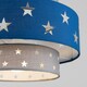 image 2 of ValueLights Weaver Blue Ceiling Pendant Shade
