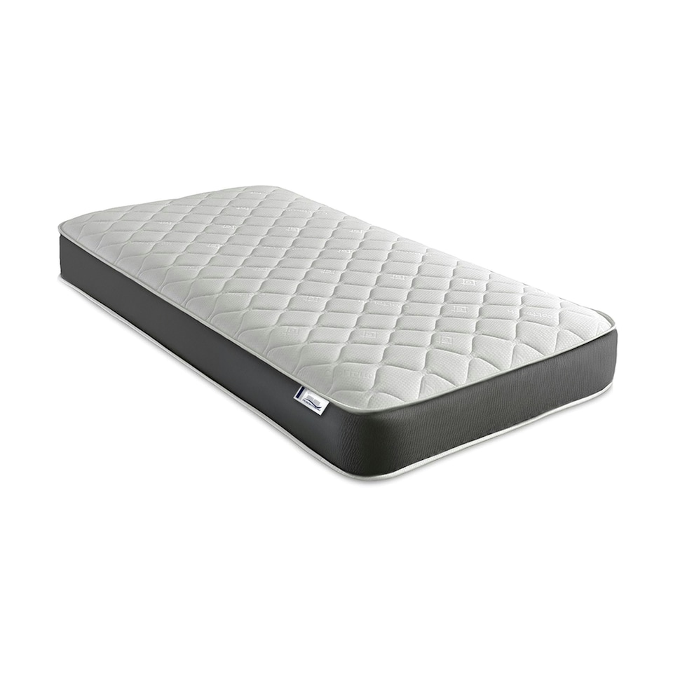 image 1 of Hybrid Mattress - Soft Feel, Memory Foam & Spring Support | Grey | Small Single