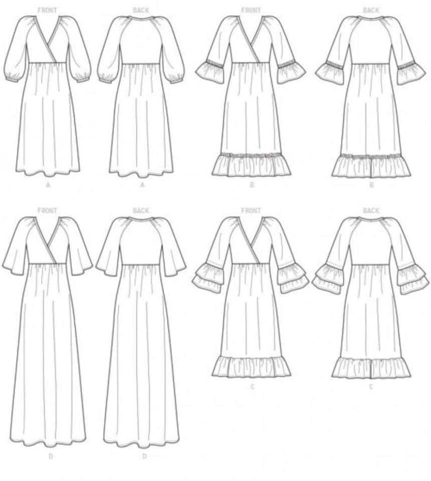 image 1 of McCall's 7969 Paper Sewing Pattern – Women’s Dress, Sizes Zz (L–XL–XXL), Easy