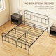 image 5 of HOMCOM 4ft6 Metal Double Platform Bed Frame w/ Underbed Storage Black