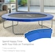 image 4 of HOMCOM 10ft Trampoline Accessories Surround Pad Spring Cover Padding Blue