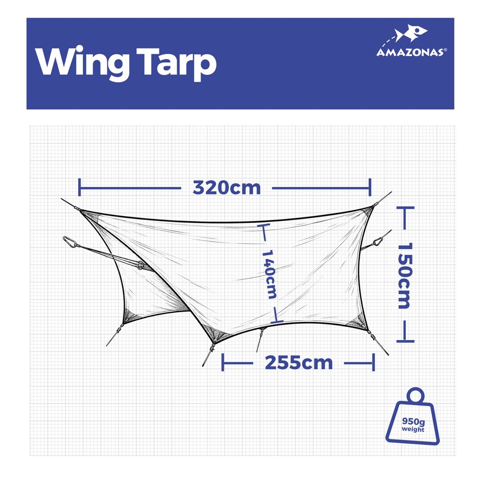 image 1 of Amazonas Camping Hammock Wing Tarp