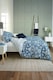 image 2 of Ornamental Tile Floral 100% Cotton Duvet Cover Set – Soft & Decorative | Blue | Double