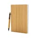 image 4 of XD Collection Bamboo A5 Notebook & Pen Set - Brown - One Size