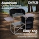 image 8 of Portable Folding Outdoor Aluminium Camping Travel Kitchen Work Top | Black