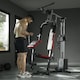 image 8 of HOMCOM Multi Home Gym Machine with 66kg Weights for Strength Training, Red