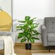 image 2 of HOMCOM Artificial Evergreen Tree Fake Decorative Plant in Nursery Pot for Indoor Decor, 95cm
