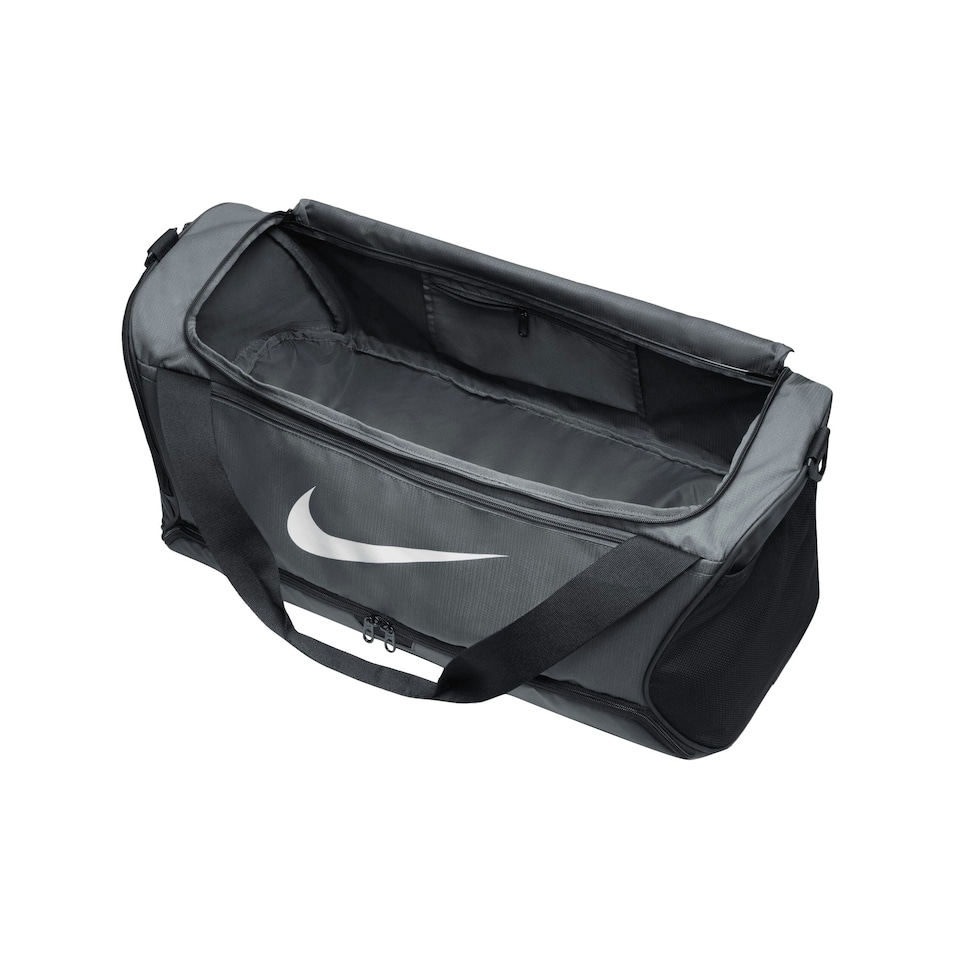 image 1 of Nike Brasilia Swoosh Training 60L Duffle Bag - Iron Grey/Black/White - One Size