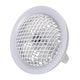 image 5 of White Rechargeable 3 Speed Desk Fan with LED Dimmable Ring Light