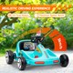 image 3 of AIYAPLAY 6V Electric Go Kart w/ Music, Light, Horn, for Ages 3-5 Years, Blue