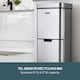 image 2 of Cooks Professional Recycling Sensor Bin 75L with Dual Compartments & Food Caddy | Silver | Silver