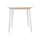 image 5 of Balfour Indoor 1 & 4 Dining Set - White - Oak Effect - Grey Fabric