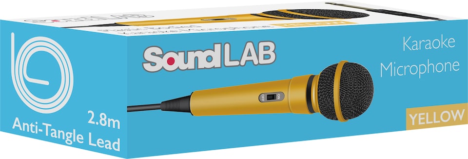 image 1 of Yellow Dynamic Plastic Microphone