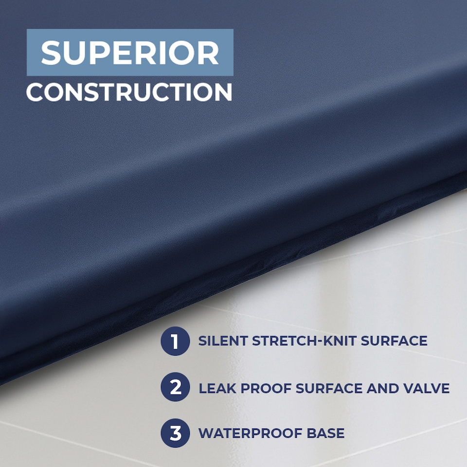 image 1 of Alivio Waterproof Self Inflating Sleeping Mat 1.5in Memory Foam Camping Pad for Hiking, Tent, Travel (Single)