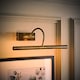 image 3 of ValueLights Modern Adjustable Antique Brass Picture Wall Light | Gold