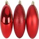 image 6 of 10cm/6Pcs Christmas Baubles Shatterproof Red,Tree Decorations