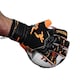 image 2 of Precision Unisex Adult Fusion X Pro Surround Quartz Goalkeeper Gloves - Black/Fluorescent Orange - 9.5