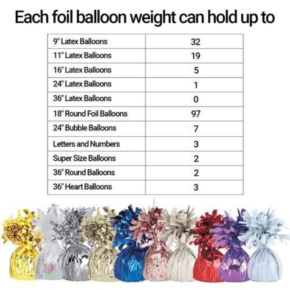 image 1 of Matte Nude Foil Balloon Weights 180g - Pack of 6 Copper