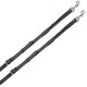 image 2 of Shires Aviemore Leather And Elastic Side Reins Black | Size: 32X5/8 Inch
Colour: Black