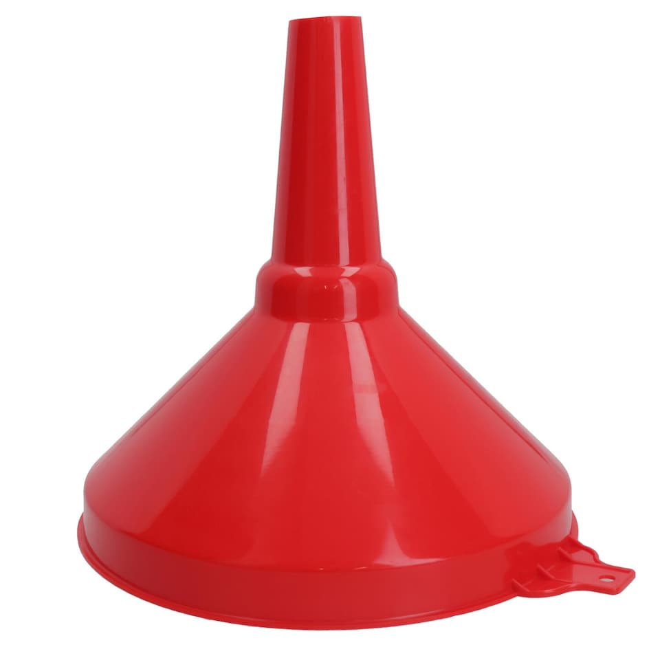 image 1 of 8" Wide Plastic Fuel Funnel With Fixed Spout Suitable Petrol Diesel Water Oil