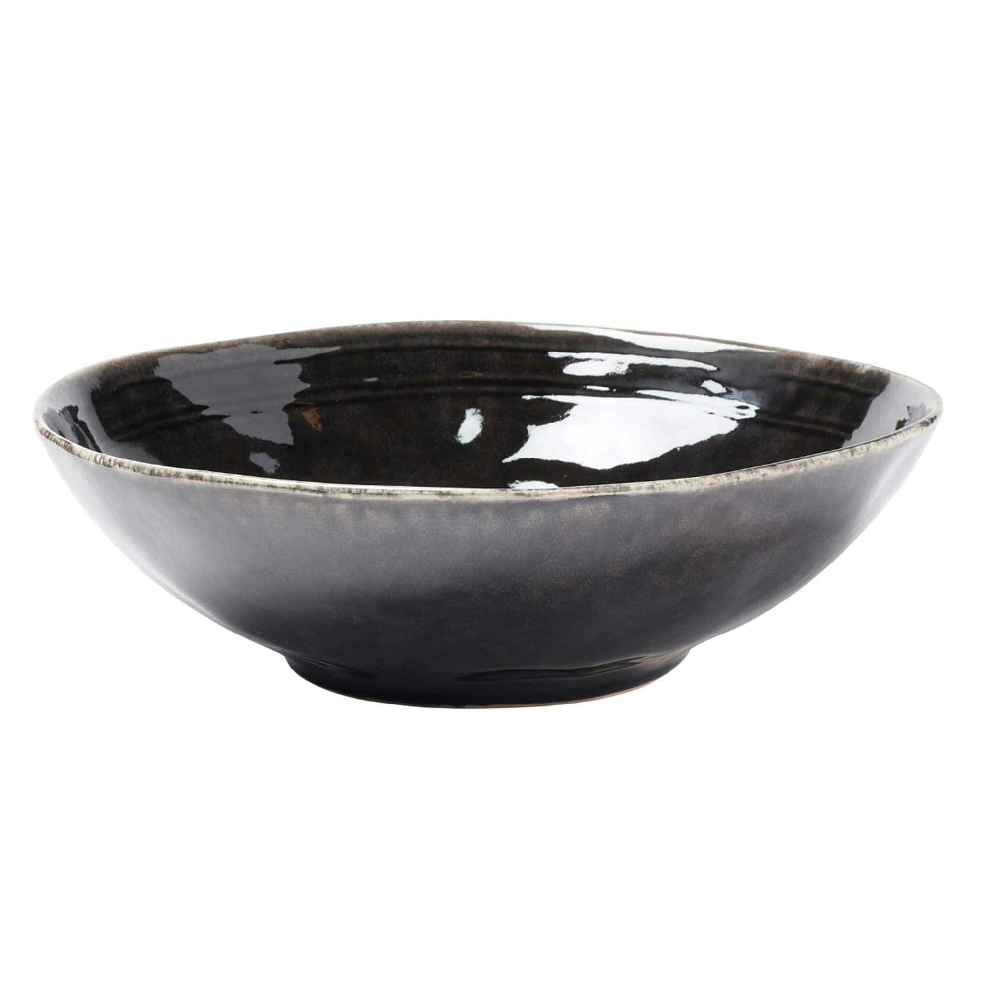 Vinga Nomimono Stoneware Serving Bowl - Black - One Size