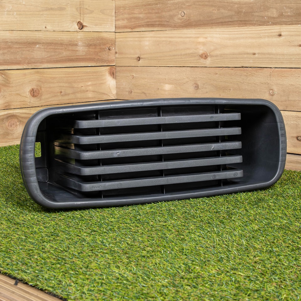image 1 of Black / Grey Plastic Garden Planting 2-1 Kneeler, Stool and Storage