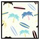 image 2 of Surf boards & palm trees (Picutre Frame) Brown | XL