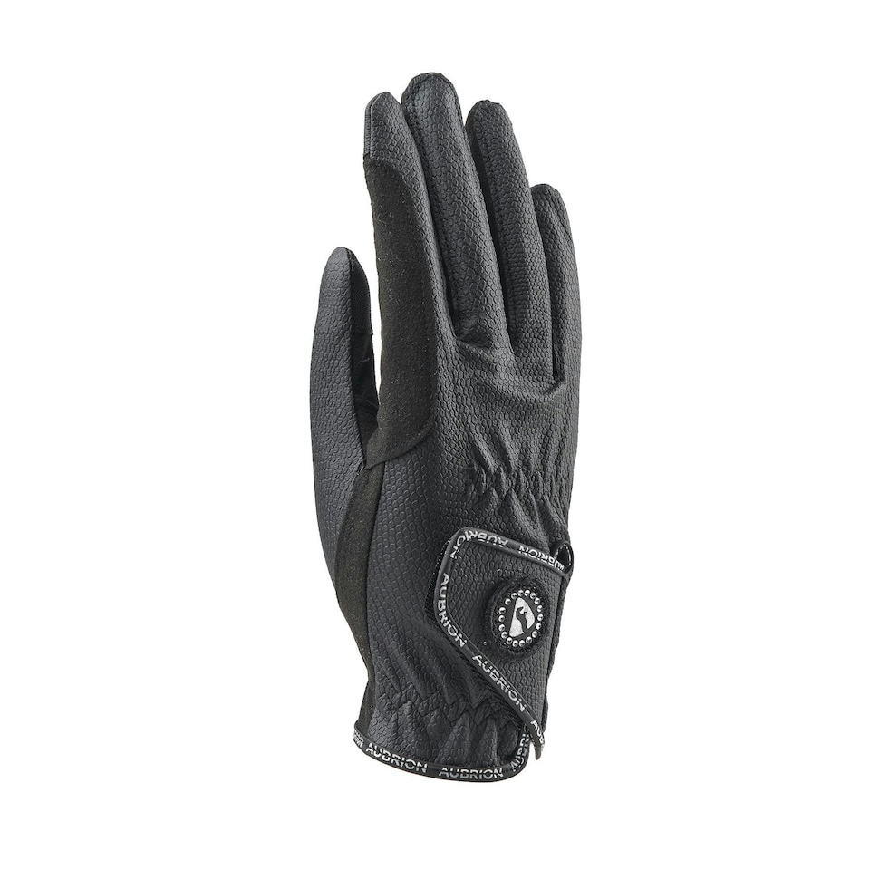 image 1 of Shires Aubrion Aachen Riding Gloves Black | Size: X-Small
Colour: Black
