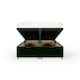 image 2 of Emerald Green Plush Velvet Ottoman Base Small Double | Multi
