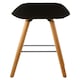 image 4 of Interiors by Premier Black Faux Leather Bar Stool, Comfortable Seating Bar Stool with Back, Easy to Clean Kitchen Bar Stool