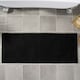image 3 of OHS Soft Microfibre Non-Slip Absorbent Noodle Chenille Bath Runner Mat Black | 45 x 110cm