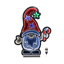 60cm Light up Christmas Gonk with Candy Cane Infinity Decoration with LEDs