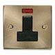 image 2 of SE HOME Antique Brass 13A Fused Connection Unit Switched With Neon Brown | Antique Brass
