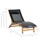 image 7 of Outsunny Ergonomic Outdoor Chaise w/ Adjustable Back and Pillow for Garden Black