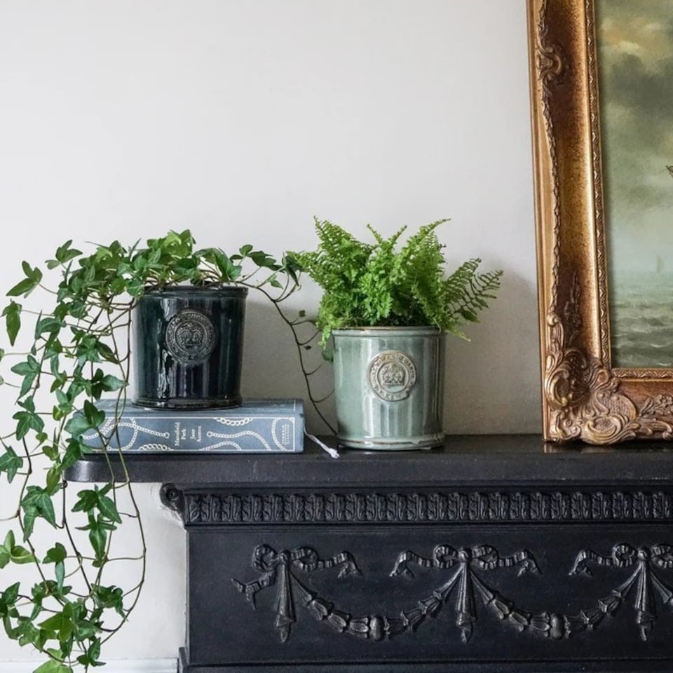 image 1 of Kew Reactive Glaze Planter - Ceramic - L18 x W18 x H17 cm - Sage Green