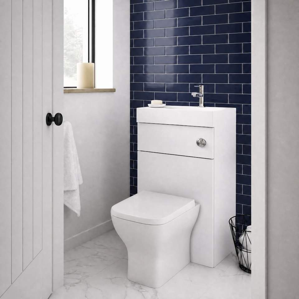 image 1 of Balterley 500mm Basin With WC Unit GLWHT