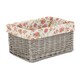 image 7 of Antique Wash Garden Rose Willow Storage Baskets Multi | Multi | L