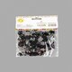 image 6 of 90th Confetti Black & Silver 14G 2PK