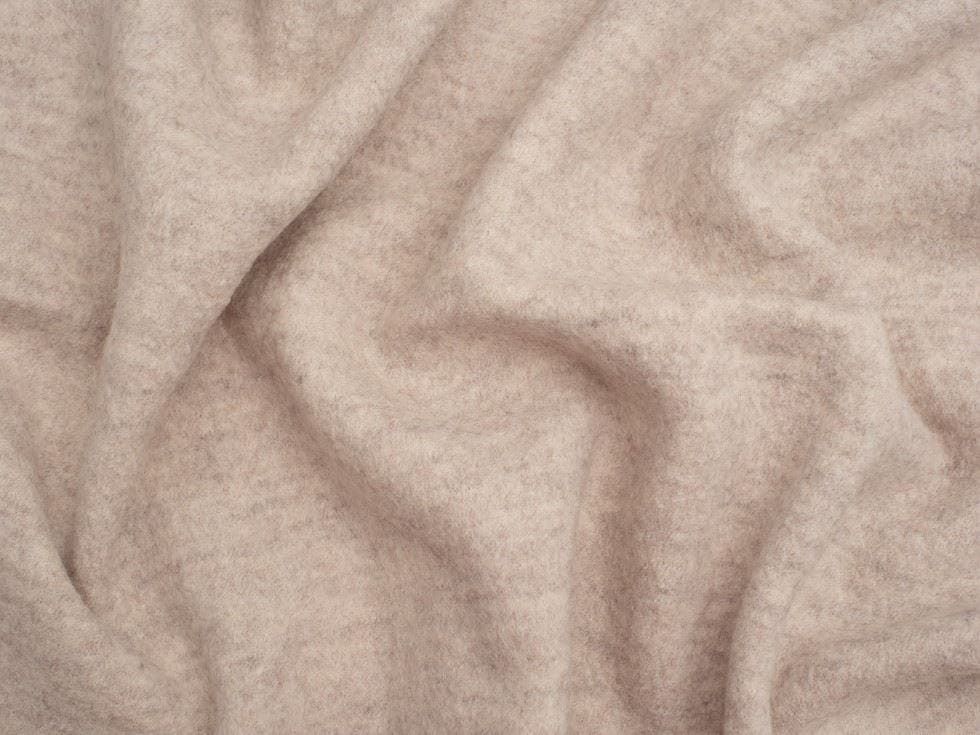 Minerva Core Range Cream 100% Pure Boiled Wool Coating Fabric for Dressmaking, 140cm / 55" Wide - per metre